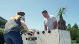 KETTLER Carrara Outdoor Foosball Table with 360 Degree Goalie Rotation, 5 Resin Balls, 5 Cork Balls and Premium Storage Cover KETTLER