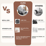 FelixKing Rocking Chair Nursery, Low-Seat Glider Chair, Upholstered Rocking Chair with Side Pocket and Foot Rest, Comfortable Modern Accent Armchair Recliner for Mom Nursery Living Room Bedroom Grey FelixKing