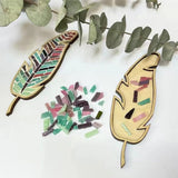 sjljzxd Mixed Colour Leaf Mosaic Kit, Creative DIY Colourful Home Decoration Mosaic Tiles for Crafts, Mosaic Kits for Adults Glass Mosaic Pieces Kit Mosaic Making Supplies Puzzle sjljzxd