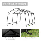 10×15 FT Outdoor Snow Carport, Portable Storage Shed Outdoor Waterproof, 240 g PE Waterproof Cover, Storage for Agricultural Utility Tractors, Garden Tools, Woods and Haystacks Real Relax