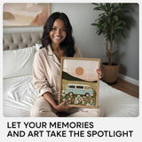 Homeforia 11x14 Picture Frame Wood, Premium Oak Wood Frames 11x14 with 8x10 Mat, 11 x 14 Natural Wooden Photo Frame for Wall, Tempered Glass, Wall Hook Included, Set of 1 Homeforia