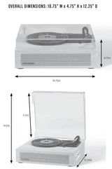 Crosley CR6042A-NA Scout 3-Speed Bluetooth Turntable with Built-in Speakers, Natural Crosley