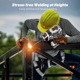 Faiuot Portable Welding Machine,110V Handheld Welder with IGBT Inverter 6 Variable Current Adjustment, Portable ARC Welder Gun Fits for 3/32"-1/8" Wire rods Electric Stick Welder Machine Kit (Grey) Faiuot