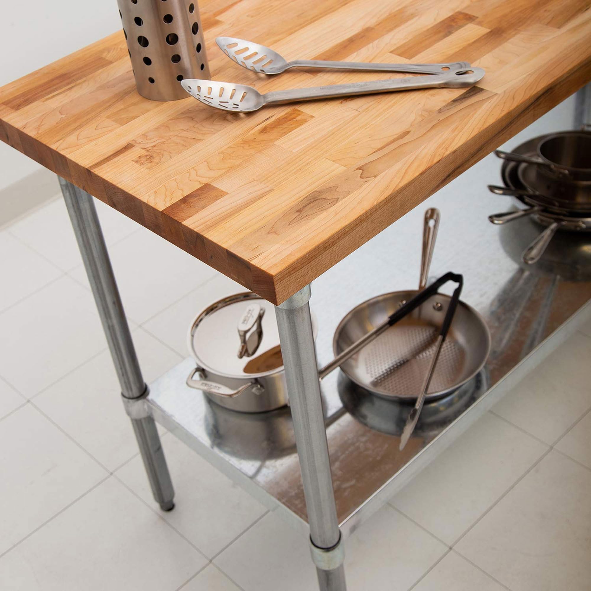 John Boos Cutting Board Work Table Island - Thumbnail 3