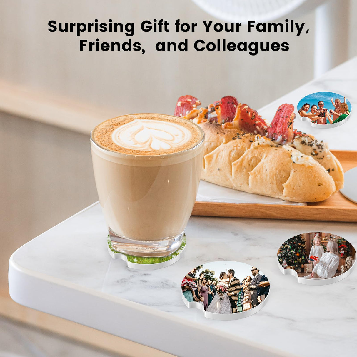 Sublimation Car Coasters Blanks, Absorbent Ceramic Car Coasters Sublimation Blanks for Cup Holders, Absorb Spills to Keep Cupholders Clean Valyria