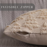 Allorry Christmas Pillow Covers 18 x 18 Set of 2 Xmas Decorations Beige Christmas Tree Pillow Cases Plush Faux Fur Soft Cushion Case for Winter Xmas Holiday Home Bedroom Sofa Decors SY-003-C18 Allorry