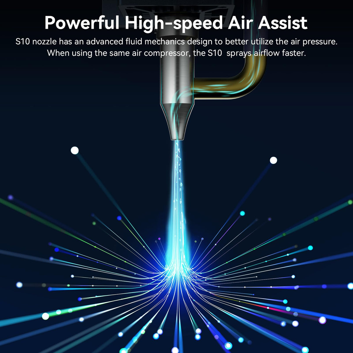 SCULPFUN S10 Laser Module for Laser Engraver,for S9 S10 S6 Pro Laser Engraving Machine,90W Effect Cutting Tool,with Air Nozzle,Detachable Eye Protection,Clean Cut Engraving Wood Metal Acrylic SCULPFUN