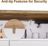 M METERXITY Console Table with Outlets, Farmhouse Coffee Bar Cabinet, 31.5 l x 13.8 D x 35.5 H, Entryway Table with Storage Cabinets for Living Room, Couch, Hallway, Foyer, Kitchen (White) M METERXITY