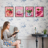 DAZZLEDOTS Diamond Art Kits for Adults, 4-Pack Disco Ball Diamond Painting Kits for Beginner Round 5D Full Drill Diamond Dots Crafts for Home Wall Decor Gifts 12x16 Inch DAZZLEDOTS