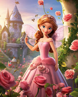 VOAA 5D Square Diamond Art Kits for Adults, DIY Anime Castle Princess Diamond Painting Landscape by Number Full Drill,Square Drill, Mosaic Gems Art for Home Office Wall Decor, 16"x12" VOAA