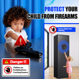 10-12 Gun Safe,Gun Locker Fingerprint,Gun Safe Biometric,No Assembly,Removable Shelf for Rifles Safes,Gun Cabinet Long With Led Light，57"H X 14"W X12"D TXTDPL