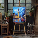 Natuyalo Big Ben Paint by Numbers Kit for Adults - London Cityscape Paint by Number on Canvas Without Frame, DIY Acrylic Painting for Ideal Gift Home Wall Decor (16x20 Inch) Natuyalo