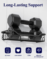 Kitsure Shower Caddy Large - Adhesive Shower Organizer, Stainless Steel Shelf for Inside Shower, No Drill Bathroom Organizers and Storage, Home Decor Accessories, 2 Pack, Black Kitsure