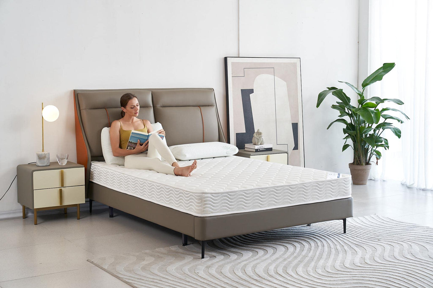 Oliver & Smith King Mattress 6 Inch Hybrid King Size Mattress with Pocketed Coil Springs with High Density & Comfort Cold Foam - Eco-Friendly, Breathable Mattress King Medium Firm