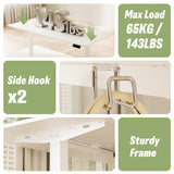 ERGOMAKER 55" Electric Standing Desk, Adjustable Height, Sit Stand Up Desk for Home Office & Computer Workstations, Memory Controller, White ERGOMAKER