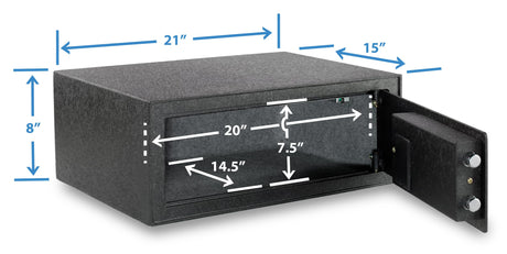 Viking Security Safe VS-38BLN Heavy Duty Extra Wide Laptop Safe Biometric Fingerprint Viking Security Safe