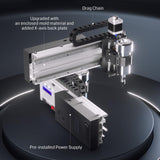 Genmitsu 3020-PRO MAX V2 CNC Router Machine, Upgraded 3 Axis Engraver for Metal, Wood, Acrylic, PCB MDF, New Structure & Offline Controller & 6pcs Limit Switches, Working Area 11.8 x 8.1 x 3.1 inch Genmitsu