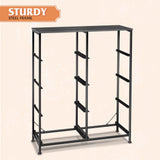 WLIVE Fabric Dresser for Bedroom, Tall Dresser with 8 Drawers, Storage Tower with Fabric Bins, Double Dresser, Chest of Drawers for Closet, Living Room, Hallway, Charcoal Black WLIVE