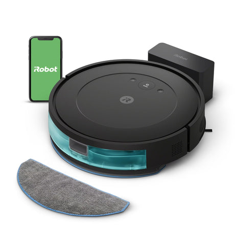 iRobot Roomba Robot Vacuum and Mop Combo (Y0140) - Vacuums and mops, Easy to use, Power-Lifting Suction, Multi-Surface Cleaning, Smart Navigation Cleans in Neat Rows, Self-Charging, Works with Alexa iRobot