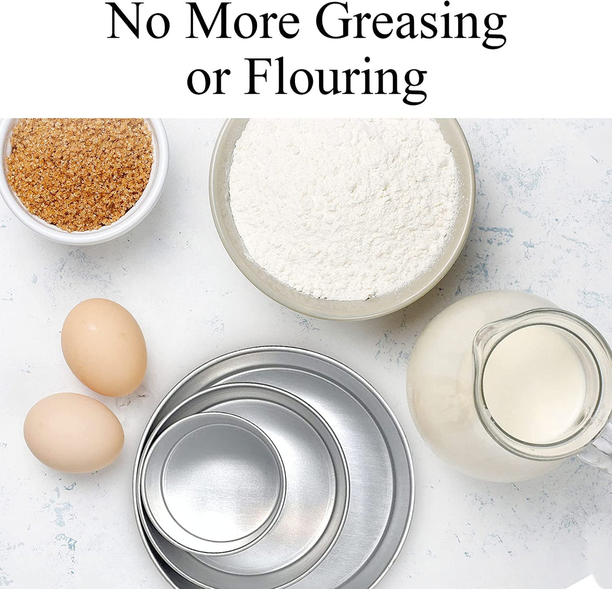 Aunt Shannon's Kitchen Tall Round Cake Pans - 4-inch, 6-inch, 8-inch Cake Pan Set for 3-Tiered Cake - Aluminum Cake Pans Sets for Baking Wedding or Birthday Cakes and More Aunt Shannon's Kitchen