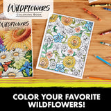 Crayola Wildflower Coloring Book (40 Pages), Premium Adult Coloring Pages, for Stress Relief and Relaxation, Gift for Adults Crayola