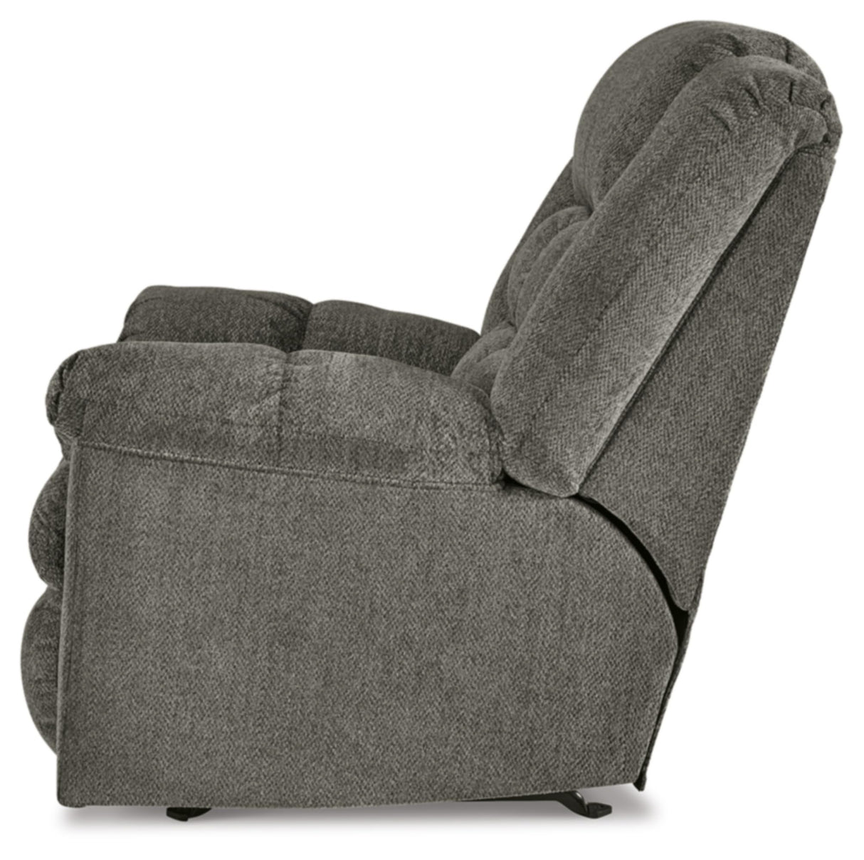 Signature Design by Ashley Kegler Contemporary Tufted Manual Rocker Recliner, Gray Signature Design by Ashley