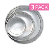 Aunt Shannon's Kitchen Tall Round Cake Pans - 4-inch, 6-inch, 8-inch Cake Pan Set for 3-Tiered Cake - Aluminum Cake Pans Sets for Baking Wedding or Birthday Cakes and More Aunt Shannon's Kitchen