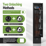 SAPITAL 4 Gun Safe,Gun Safe for Rifles and Pistols,Gun Cabinet for Rifles and Shotguns with Drawer,Electronic Rifle Safe,Gun Safes & Cabinets with LED Light, Removable Shelf and Gun Rack (4-gun safe) SAPITAL