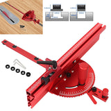Table Saw Precision Miter Gauge System - For 30mm or 45mm T Track, With Miter Gauge Fence & Bar - Miter Gauge for Table Saw VBESTLIFE