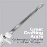Hamilton Beach Electric Knife Set for Carving Meats, Poultry, Bread, Crafting Foam & More, Reciprocating Serrated Stainless Steel Blades, Ergonomic Design Storage Case + Fork Included, 5Ft Cord, White Hamilton Beach