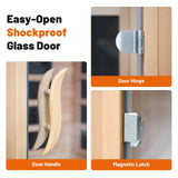 Efficraft Infrared Sauna Indoor, 1 Person Hemlock Wooden Home Sauna, Dry Sauna for Home Spa Room 1350W, Time Temp Pre-Set Sauna Room, w/7 Heating Panels Mini Personal Far Infrared Saunas for Home Efficraft