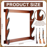 RattanView 2 Pcs Gun Racks Wood Display Rifle Rack Gun Storage Holder Wall Mount for Home or Garage RattanView