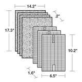 Honeywell HEPA Air Purifier Filter Kit – Includes 3 HEPA R Replacement Filters and 4 A Carbon Pre-Cut Pre-Filters – Airborne Allergen Air Filter Targets Wildfire/Smoke, Pollen, Pet Dander, and Dust Honeywell