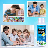 Jigsaw Puzzle Glue Clear with Sponge Head Applicator, Puzzle Saver Frame for 1000/1500/3000 Pieces Puzzle of Paper & Wood, Water-Soluble Special Art Craft Puzzle Guard Glue, Quick Dry (120ML) Wunhunew