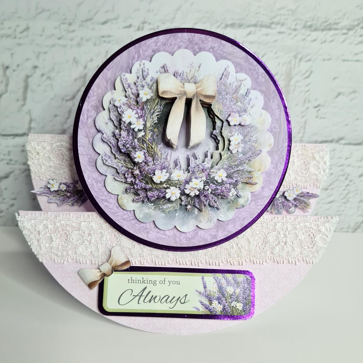 Katy Sue Designs Thinking of You 3D Die Cut Decoupage Collection for Card Making Supplies. Contains 12 Sheets of Katy Sue Die Cut Decoupage Featuring Lavender, Lillies, Hydrangea, and Roses Katy Sue