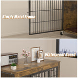 VENDORZ Dog Crate Furniture, 38 Inch Heavy Duty Large Dog Kennel, Brown, Space Saving, Indoor, Large Dog Crate VENDORZ