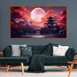 5D Large Diamond Art Painting,Moon Diamond Painting Kits for Adults,DIY Full Drill Crystal Rhinestone Chinese style Arts and Crafts,Gem Art Painting with Diamond Home Wall Decor 27.5 X 15.7inch pchmcu
