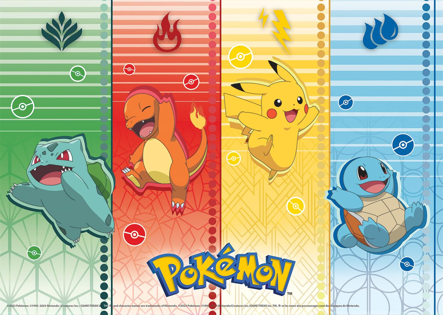 Buffalo Games - Pokemon - 4 X 1 Kids Multipack - Kids Pokemon Multipack - Multi Piece Jigsaw Puzzle for Adults -Challenging Puzzle Perfect for Game Nights - Finished Size Varies