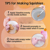 LET'S RESIN 4 Pcs Capybara Silicone Molds for Taba Squishy, Resin Casting, Effortless Demolding Molds for Stress Relief DIY Decompression Gift Home Decor LET'S RESIN