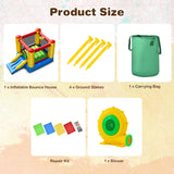 BOUNTECH Inflatable Bounce House, Bouncy House for Kids Indoor Outdoor Party Fun with Heavy Duty Jumping Area, Slide, Portable Toddler Bounce House with 480W Blower Included for Birthday Party Gifts BOUNTECH