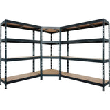 AR Shelving 2400-Lb. Capacity, 71in.H x 60in.W x 18in.D Rivet Shelving Unit, Or Assemble as 2 Benches, Ea. 35 1/2in.H x 120in.L x 18in.D, Matte Dark Gray, Model# Garage 60/18 600 Lbs. AR Shelving