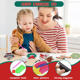 ZYNERY 24 Pcs Diamond Painting Magnets, Diamond Art Magnets, Mini Diamond Painting Kits, Refrigerator Magnets, 5D Diamond Painting Kits for Adults DIY Crafts Home Decor Gift (Christmas Theme) ZYNERY