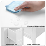 IDEALHOUSE White Dresser for Bedroom, Large 6 Drawer Dresser with Deep Drawers & Metal Knobs, Modern Wooden Double Chests of Drawers for Entryway, Hallway IDEALHOUSE