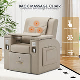 Artist hand Pedicure Spa Chair, Massage Chair, with Smart Foot Bathtub, Hand Wash, Salon Chairs for Manicure, Foot Bath (Grey) Artist hand