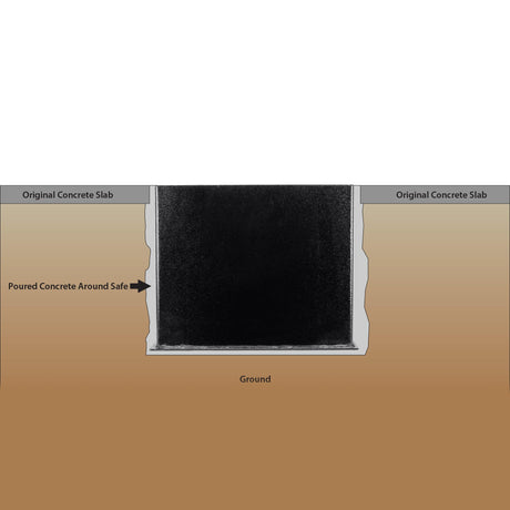 Barska Underground Floor Safe – 0.89 Cu. Ft., Solid Steel, 3 Locking Deadbolts, Anti-Pry Hinges, Easy to Conceal, Protective Mat Included Barska