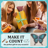 WEBEEDY DIY Blue Butterfly String Art Kit for Adults Beginners 3D Animal String Art Crafts Kit,Arts Crafts Kit Include All Necessary Accessories and Frame,Home Wall Decor Christmas Unique Gift WEBEEDY