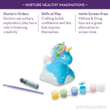 Melissa & Doug Created by Me! Decorate-Your-Own Unicorn Bank Craft Kit with 6 Pots of Paint, Glitter Glue, Paintbrush Melissa & Doug