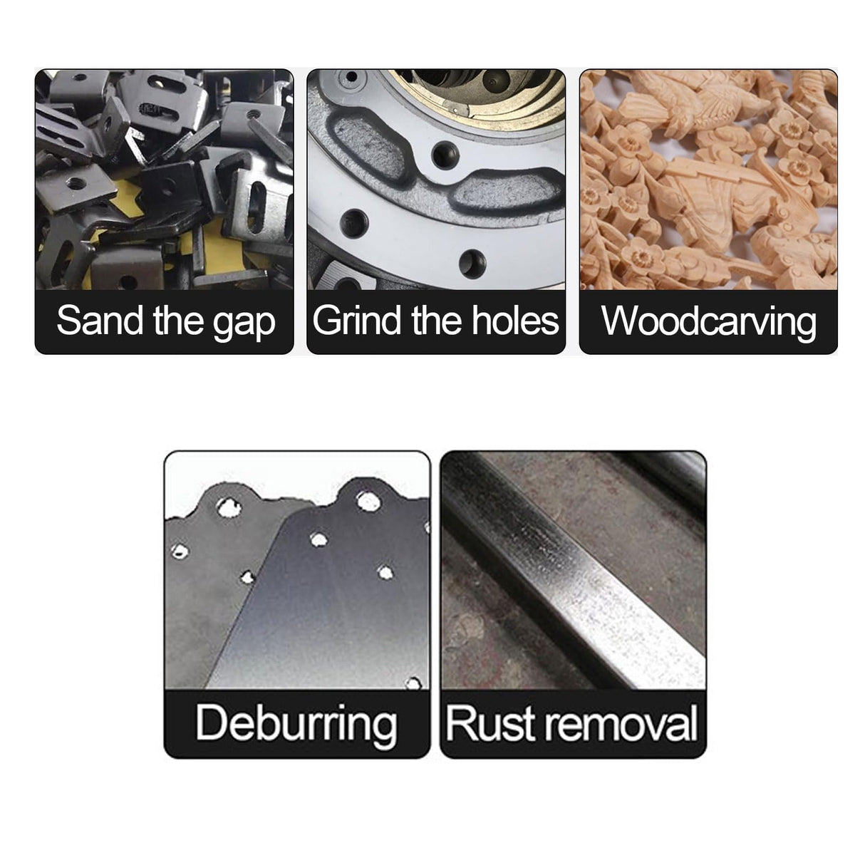 3x10 mm Cone Shape Abrasive Flap Wheel,Sandpaper Grinding Head for Rotary Tool, 3mm Shank 45Pcs,Used for Groove, Gap, Corner polishing FPPO