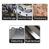 3x10 mm Cone Shape Abrasive Flap Wheel,Sandpaper Grinding Head for Rotary Tool, 3mm Shank 45Pcs,Used for Groove, Gap, Corner polishing FPPO