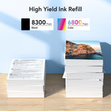 522 High Capacity Refill Ink Bottles Replacement for Epson 522 Ink Refill Bottles to Use with EPSON ET-2803 ET-4700 ET-2400 ET-4810 ET-2800 ET-2720 ET-4800 Printer (5 Packs) GSGSC